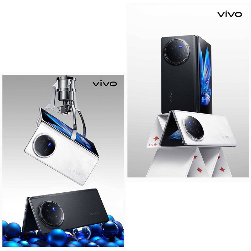 Vivo X Fold 3 Pro 5700mAh Big Battery 100W Wired 50W Wireless 8.03" 2K+E7 Screen 50MP Rear Three Camera Foldable 5G Mobile Phone